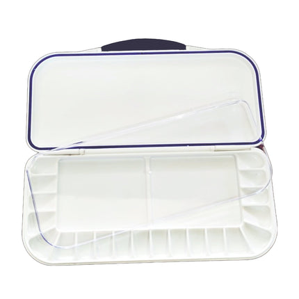 Pacific Arc - 20 well Airtight Paint tray palettes for Kids, Plastic White Palettes for Students or Adults Paint Holder, Paint Supplies for DIY, Crafts, Acrylic Painting
