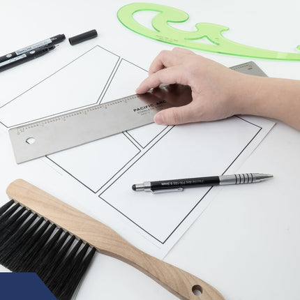 Pacific Arc, 12 To 72 Inch Straight Edge Stainless Steel 0.09" Thick Steel, Heavy Duty