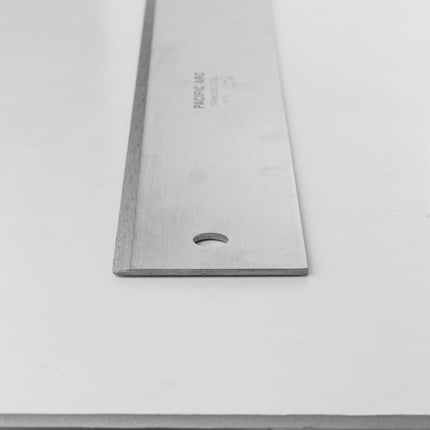 Pacific Arc, 12 To 72 Inch Straight Edge Stainless Steel 0.09" Thick Steel, Heavy Duty