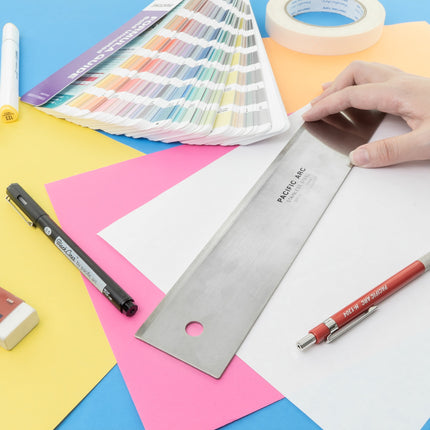 Pacific Arc, 12 To 72 Inch Straight Edge Stainless Steel 0.09" Thick Steel, Heavy Duty