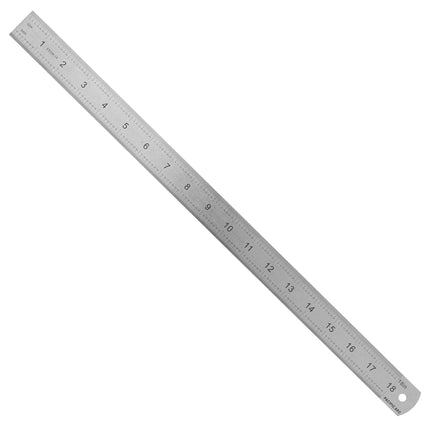 Pacific Arc, Stainless Steel Ruler Inch and Metric, with Inch (8th, 16th, 32nd), Metric (mm)