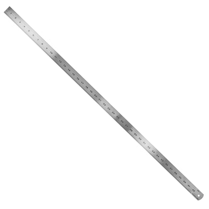 Pacific Arc, Stainless Steel Ruler Inch and Metric, with Inch (8th, 16th, 32nd), Metric (mm)