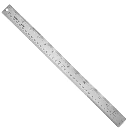 Pacific Arc | Stainless Steel Ruler with Imperial (Inches) and Metric(mm) | Rubber Back or Cork Back