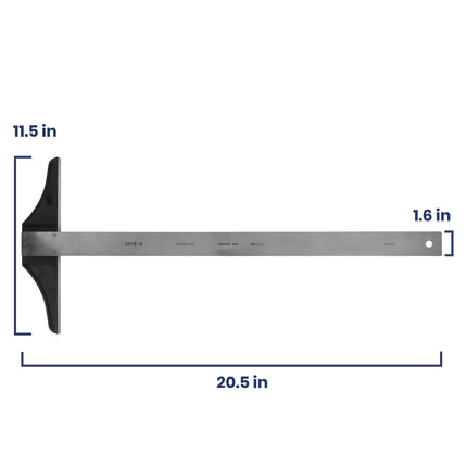 Pacific Arc, 18 To 48 Inch T Square, Traditional Stainless Steel Plain