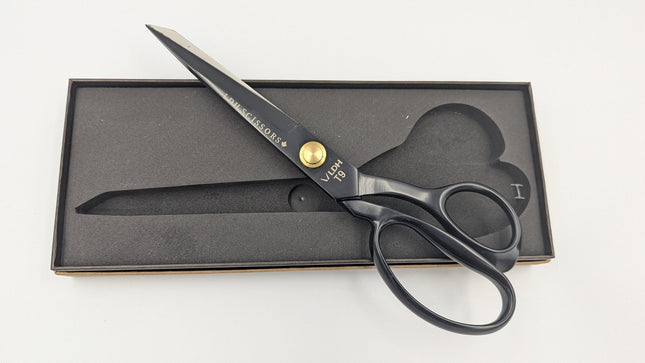 LDH 9.5" Stainless Steel Fabric Shears- Matte Black
