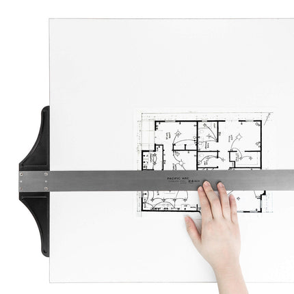 Pacific Arc, 18 To 48 Inch T Square, Traditional Stainless Steel Plain
