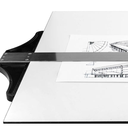 Pacific Arc, 18 To 48 Inch T Square, Traditional Stainless Steel Plain