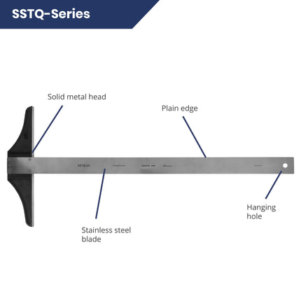 Pacific Arc, 18 To 48 Inch T Square, Traditional Stainless Steel Plain